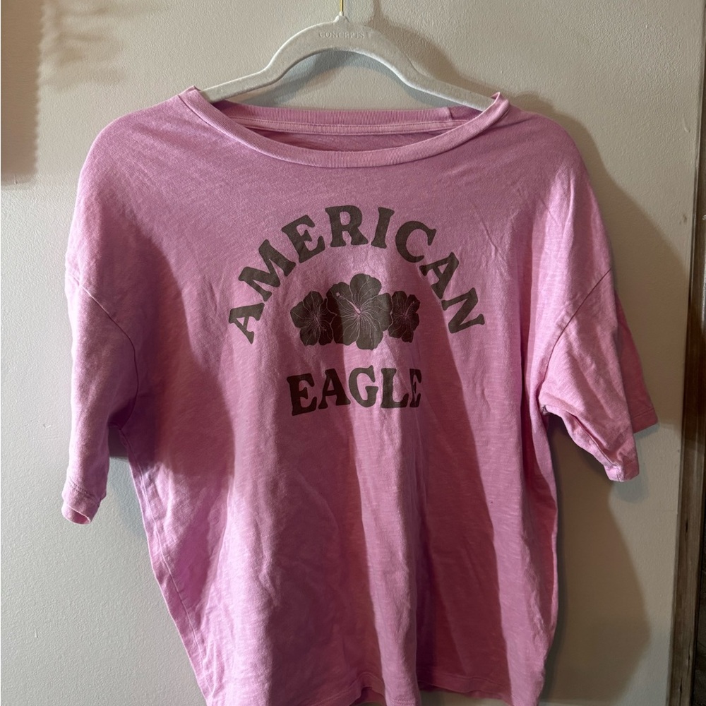 American Eagle Vibrant Pink Tee